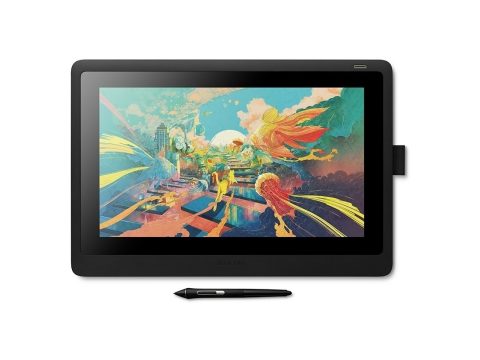 Графический планшет, Wacom, Cintiq 16 (DTK1660K0B), Разрешение 5080 линий на дюйм, Размер рабочей области 293,8*165,2 мм, USB, HDMI, Размер 375*248*14 мм, Чёрный
