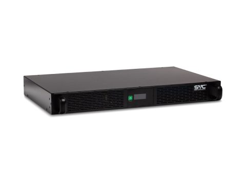Источник бесперебойного питания, SVC, RTL-800-LCD, Мощность 800ВА/500Вт, RTL-серия, Стоечный 1U, LCD-дисплей, USB (технология Smart), Диапазон работы AVR:160-260В, Бат.:12.8В/5Ah*3шт., Вых: 2 IEC + клеммная колодка, Чёрный