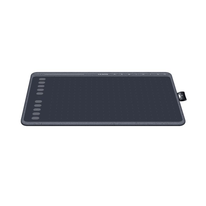 Графический планшет, Huion, HS611, Разрешение 5080 lpi, Чувствительность к нажатию 8192, Интерфейс USB-С, Рабочая область 258,4*161,5 мм. (10,1"x6,35"), Серый