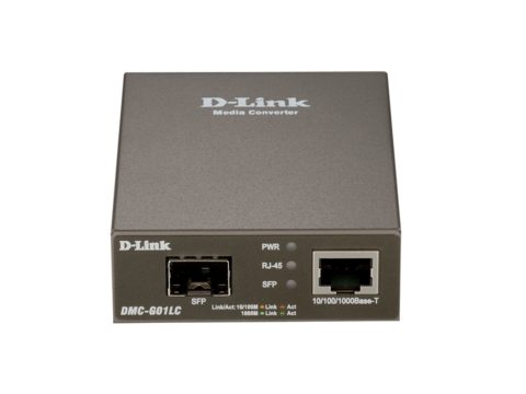 Медиаконвертер, D-Link, DMC-G01LC/C1A, 1 порт 100/1000Base-T, 1 порт 100/1000Base-X SFP