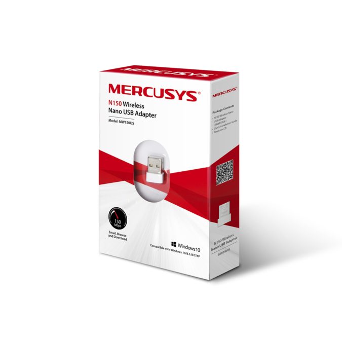 USB-адаптер WI-FI, Mercusys, MW150US, 802.11bgn, N150