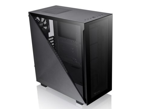 Компьютерный корпус, Thermaltake, Divider 300 TG, CA-1S2-00M1WN-00, Mid Tower, ATX/M-ATX/Mini-ITX, USB 3.0*2/3.2 Type C*1, HD-Audio, 1*120 мм Turbo fan, Высота процессорного куллера до 145 мм, Длина VGA до 360 мм, 2*3.5"/5*2.5", Сталь, Закаленное стекло*2, 475*220*461 мм, Без Б/П, Чёрный