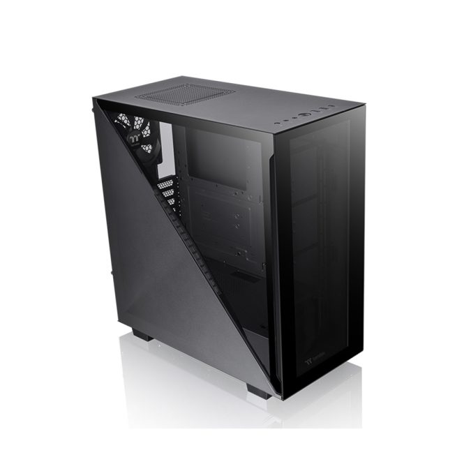 Компьютерный корпус, Thermaltake, Divider 300 TG, CA-1S2-00M1WN-00, Mid Tower, ATX/M-ATX/Mini-ITX, USB 3.0*2/3.2 Type C*1, HD-Audio, 1*120 мм Turbo fan, Высота процессорного куллера до 145 мм, Длина VGA до 360 мм, 2*3.5"/5*2.5", Сталь, Закаленное стекло*2, 475*220*461 мм, Без Б/П, Чёрный