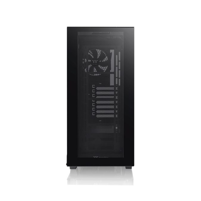 Компьютерный корпус, Thermaltake, Divider 300 TG, CA-1S2-00M1WN-00, Mid Tower, ATX/M-ATX/Mini-ITX, USB 3.0*2/3.2 Type C*1, HD-Audio, 1*120 мм Turbo fan, Высота процессорного куллера до 145 мм, Длина VGA до 360 мм, 2*3.5"/5*2.5", Сталь, Закаленное стекло*2, 475*220*461 мм, Без Б/П, Чёрный
