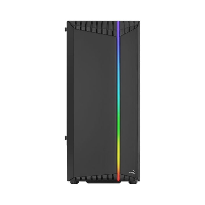 Компьютерный корпус, Aerocool, Bionic-G-BK-v2, ATX/Micro ATX, USB 2*3.0/1*2.0, HD-Audio+Mic, Кулер 1*12см RGB, Высота процессорного кулера до 158 мм, Длина VGA до 297мм (без переднего радиатора), 2*3.5"/4*2.5", Толщина 0,5мм, 450x206x372мм, Без Б/П, Чёрный