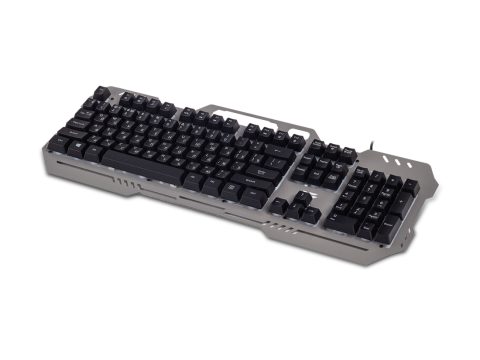 Клавиатура, XG, Wizard, Игровая, USB, Кол-во стандартных клавиш 104, Размер: 490*190,5*23,0 мм., Длина кабеля 1,5 метра, Защита от случайного пролива воды/кофе, Анг/Рус/Каз, Чёрный