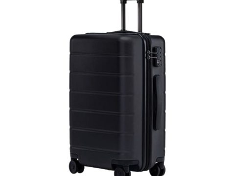 Чемодан, Xiaomi, Luggage Classic 20", XNA4115GL, Поликарбонат, Колеса с вращением на 360 градусов, TSA-замок, Стандартный размер для ручной клади, Выдвижная ручка, 38 л, Черный