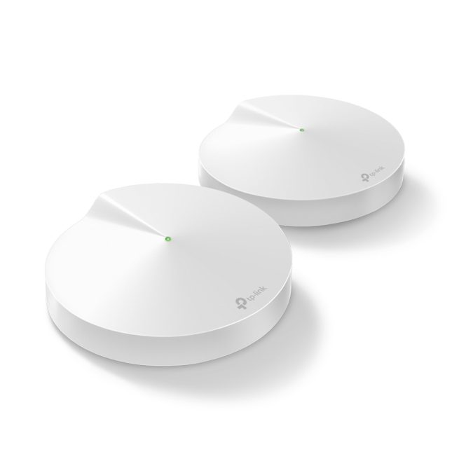 Маршрутизатор, TP-Link, Deco M9 Plus(2-pack), Wi-Fi 5, 2,4 ГГц/5 ГГц, 2 порта 10/100/1000M WAN/LAN, AC2200 Mesh Wi-Fi система для умного дома, IEEE 802.11a/b/g/n/ac, 44 MU-MIMO, 2 модуля