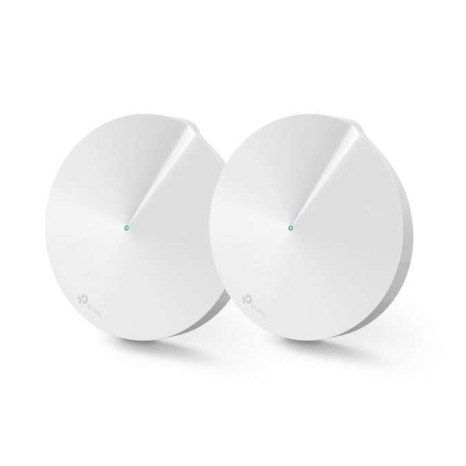 Маршрутизатор, TP-Link, Deco M9 Plus(2-pack), Wi-Fi 5, 2,4 ГГц/5 ГГц, 2 порта 10/100/1000M WAN/LAN, AC2200 Mesh Wi-Fi система для умного дома, IEEE 802.11a/b/g/n/ac, 44 MU-MIMO, 2 модуля