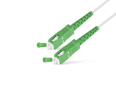 Абонентский FTTH Патч Корд,, SС/APC-SC/APC SM 35 м, Для внутр. прокладки, Белый, LSZH