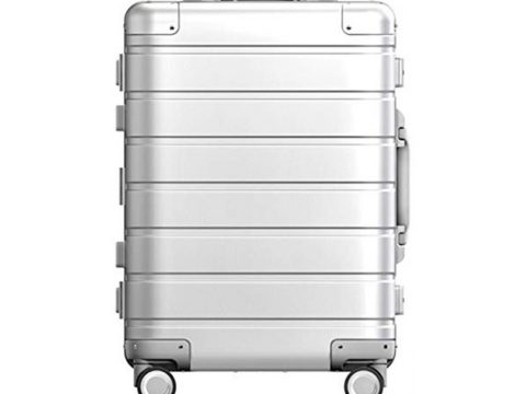 Чемодан, Xiaomi, Metal Carry-on Luggage 20", XNA4106GL, Алюминиевый сплав, 4,2 кг, Колеса с углом вращения 360 градусов для плавности и маневренности, Ручка с 4 уровнями высоты, Двойной TSA-замок, Серебристый