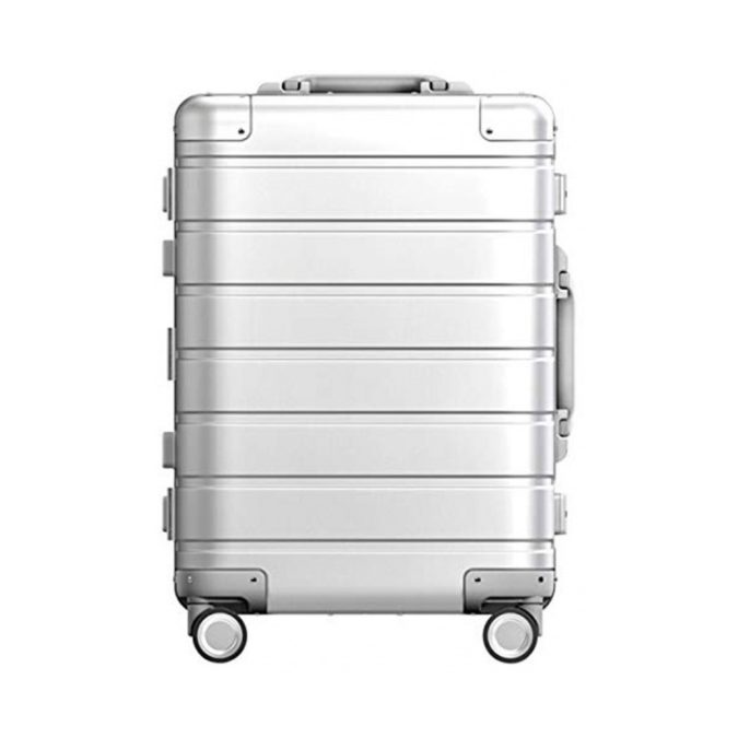 Чемодан, Xiaomi, Metal Carry-on Luggage 20", XNA4106GL, Алюминиевый сплав, 4,2 кг, Колеса с углом вращения 360 градусов для плавности и маневренности, Ручка с 4 уровнями высоты, Двойной TSA-замок, Серебристый