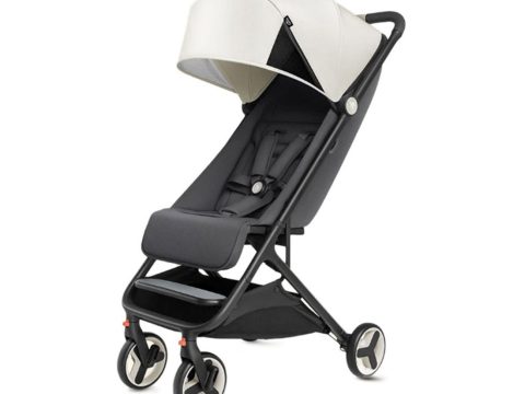 Детская коляска, Qborn, MITU, Folding Baby Stroller, Прогулочная, Складная конструкция, Защита от солнца UPF50+, Максимальная нагрузка 15кг, Бежевый