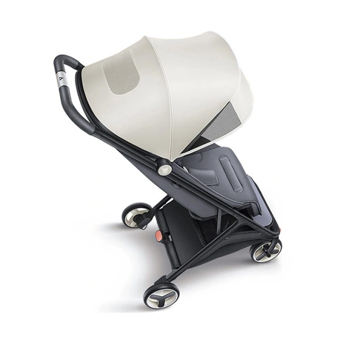 Детская коляска, Qborn, MITU, Folding Baby Stroller, Прогулочная, Складная конструкция, Защита от солнца UPF50+, Максимальная нагрузка 15кг, Бежевый
