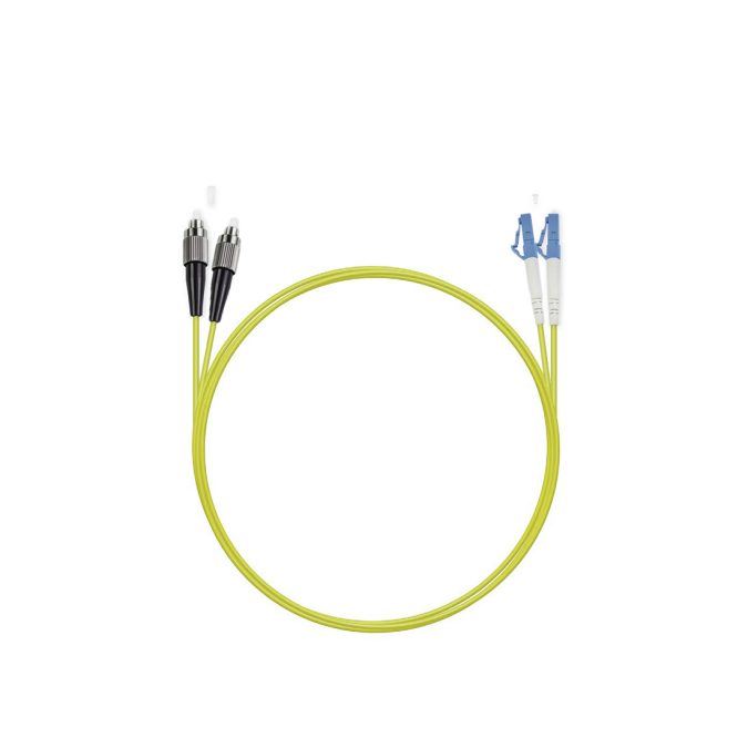 Патч корд оптоволоконный,, FC/UPC-LC/UPC SM 9/125 Duplex 3.0мм 1 м, LSZH