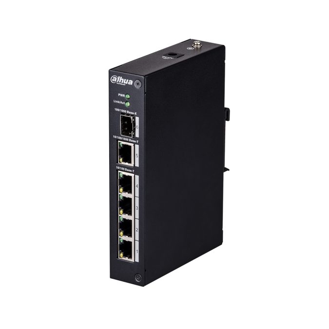 Коммутатор, Dahua, DH-PFS3106-4T, Неуправляемый 4*10/100 Base-T, 1 x10/100/1000Base-T, 1 xSFP