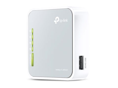 Маршрутизатор 3G/4G Портативный , TP-Link, TL-MR3020, 1 порт WAN/LAN 10/100 Мбит/с, 802.11b/g/n порт USB 2.0 для модемов 3G/4G, порт Mini-USB для блока питания