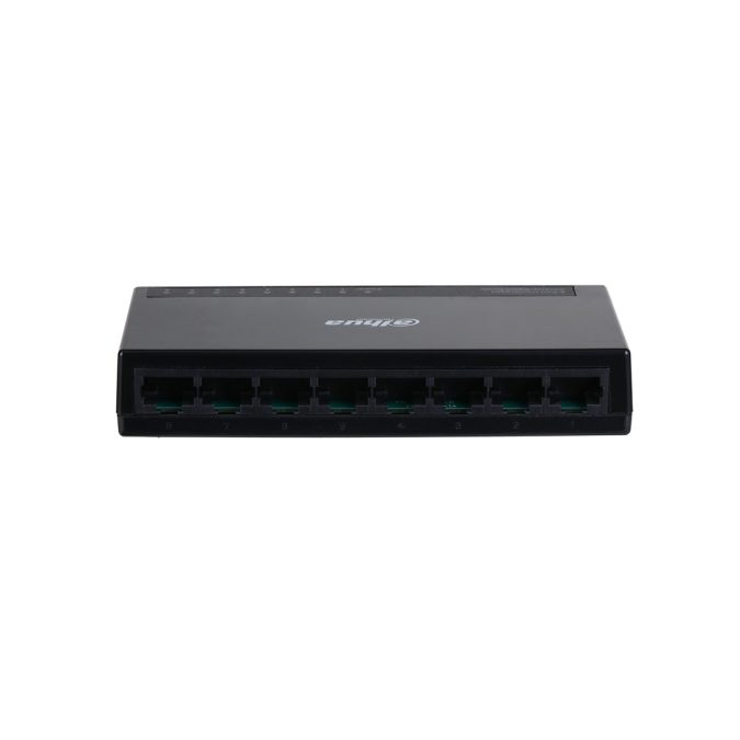 Коммутатор, Dahua, DH-PFS3008-8GT-L, Неуправляемый, 8x RJ45 (10/100/1000M). Коммутационная способность	16 Гбит/с, Питание: DC 5В/1А. -10 ~ +55C. 125x65x22 мм.
