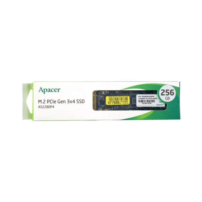 Твердотельный накопитель SSD, Apacer, AS2280P4 AP256GAS2280P4-1, 256 GB, M.2 NVMe PCIe 3.0x4, 2100/1300 Мб/с