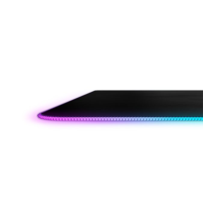 Коврик для компьютерной мыши, Steelseries, QCK Prism Cloth - QCK Prism Cloth - 3XL, 63511, Подсветка RGB, 1220x590x4 мм, Резиновая основа, Тканевая поверхность, Склеивание, Гладкая поверхность, Чёрный