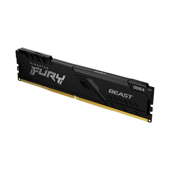 Модуль памяти, Kingston, FURY Beast KF432C16BB1/16, DDR4, 16GB, DIMM , Чёрный