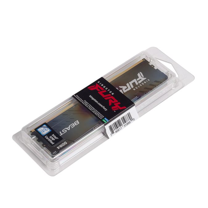Модуль памяти, Kingston, FURY Beast KF432C16BB1/16, DDR4, 16GB, DIMM , Чёрный