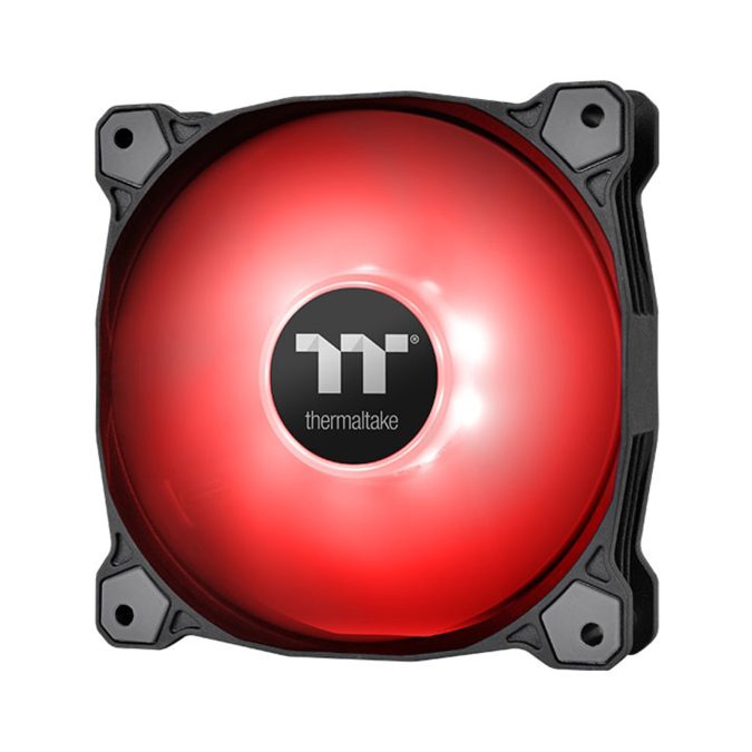 Кулер для компьютерного корпуса,Thermaltake, Pure A14 LED, CL-F110-PL14RE-A, LED Red 140мм вентилятор, 500-1500 об.мин, 93.15 CFM, 32 dB(A), 4pin PWM, 140х140х25мм, Чёрный