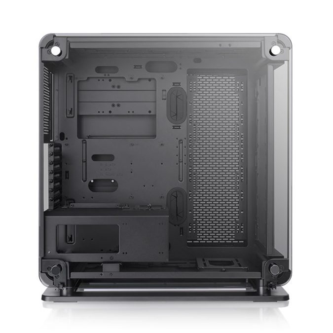 Компьютерный корпус, Thermaltake, Core P6 TG, CA-1V2-00M1WN-00, Mid Tower, ATX/M-ATX/Mini-ITX/CEB, Type-C*1, USB 3.0*2,USB 2.0*2, HD Audio, Высота процессорного куллера до 180мм, Длина VGA до 458мм, 4*3,5"/8*2,5", Сталь, 3*Закаленное стекло 4мм, 565*255*530мм, Без Б/П, Чёрный