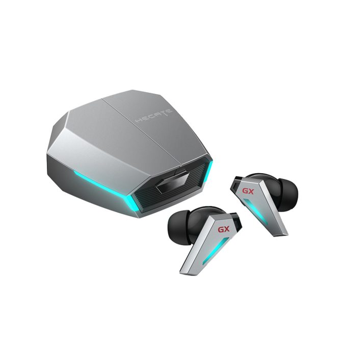 Наушники, Edifier, GX07, Bluetooth, Без крепления, Внутриканальные, RGB, Микрофон, Серый