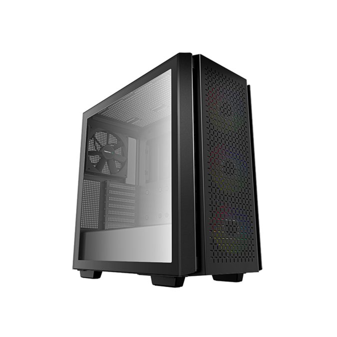Компьютерный корпус, Deepcool, CG560 R-CG560-BKAAE4-G-1, E-ATX/ATX/Micro ATX, USB 3.0*2, 3*120mm ARGB/1*140mm, HD-Audio+Mic, Высота процессорного кулера до 175мм, Длина VGA до 380мм, 2*3.5"/2*2.5", Слот 7, Сталь 0,9, 452x230x470мм, Без Б/П, Чёрный