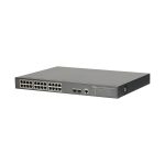 Коммутатор, Dahua, DH-PFS4226-24GT-240, Управляемый, 24*10/100/1000 Base-T (PoE power supply), 2*100/1000 Base-X
