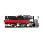Плата расширения, X-Game, R-PR 009s plus 4, Три разъема 6pin, USB-кабель 60 см, Вес 100 г/шт., Напряжение 3 В, 8 конденсаторов, Позолоченный USB, Прорезь для металлического щита, Сумка на молнии из ПВХ, красный