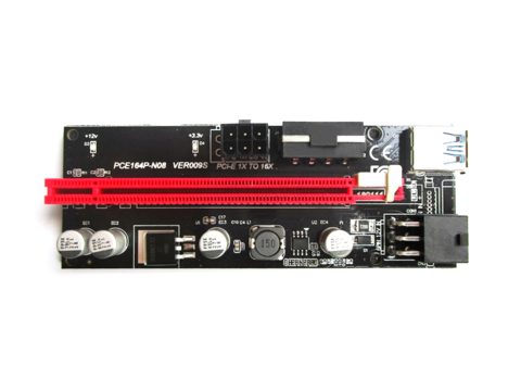 Плата расширения, X-Game, R-PR 009s plus 4, Три разъема 6pin, USB-кабель 60 см, Вес 100 г/шт., Напряжение 3 В, 8 конденсаторов, Позолоченный USB, Прорезь для металлического щита, Сумка на молнии из ПВХ, красный