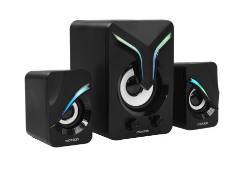 Акустическая система, Microlab, U270 Phenix, USB, LED, 5 Вт + 3 Вт x2, Вход: стерео 3,5 мм, Регулировки на передней панели, Черный