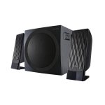 Акустическая система, Microlab, M-300BT, 2.1, 38Вт (12Вт*2+14Вт), Выход 2RCA, FM радио, SD, USB, Вход 3,5 MiniJack, Чёрный