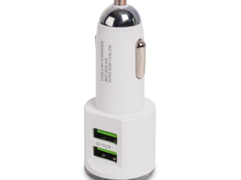 Автомобильное зарядное устройство, LDNIO, DL-C29, 2*USB(3.4A), Кабель Type-C 1м, Белый