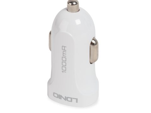 Автомобильное зарядное устройство, LDNIO, DL-C17, 1*USB(1A), Кабель Type-C 1м, Белый