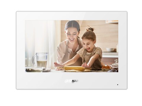 Домофонная система, Dahua, DHI-VTH5321GW-W, белый, 7"сенсорный LCD монитор, Android