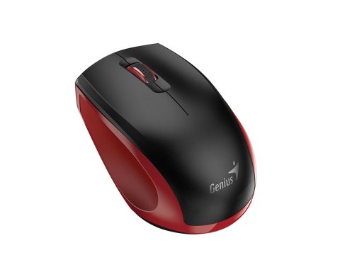 Компьютерная мышь, Genius, NX-8006S, 3D, Оптическая, 1600dpi, Беcпроводная 2.4ГГц, 1 x AA, Черно - Красный