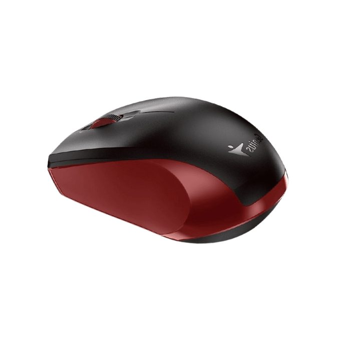 Компьютерная мышь, Genius, NX-8006S, 3D, Оптическая, 1600dpi, Беcпроводная 2.4ГГц, 1 x AA, Черно - Красный