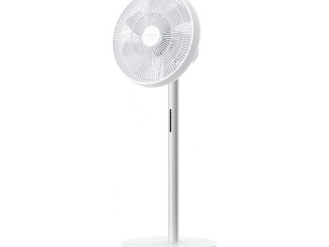 Вентилятор напольный беспроводной, Smartmi, ZLBPLDS05ZM / PNP6005EU, Потребляемая мощность 25 Вт, Аккумулятор 2800 мАч (33.6 Wh), Управление через приложение или пульт, Дисплей с индикацией режимов, температуры и влажности, Встроенный генератор анионов, Белый