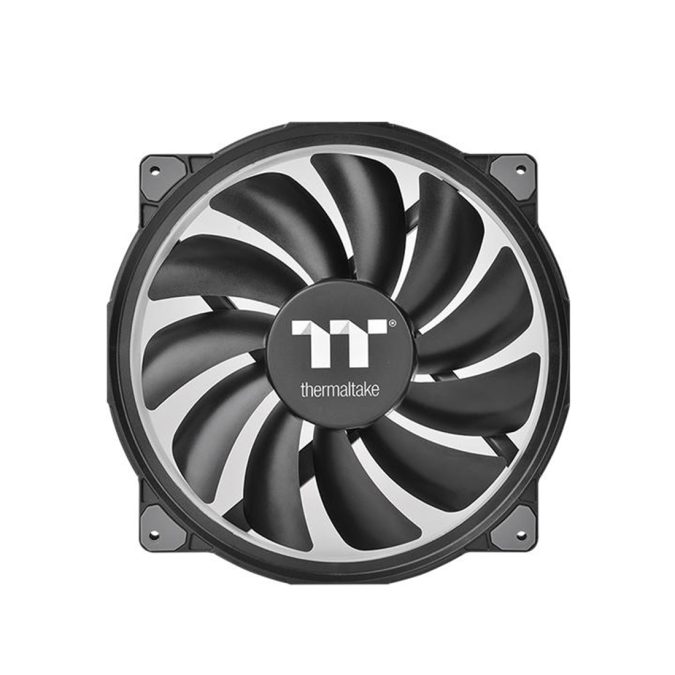Кулер для компьютерного корпуса,Thermaltake, Riing Plus 20 RGB TT Premium Edition Single Fan Pack, CL-F070-PL20SW-A, 200мм, 500-1000 об.мин, USB 2.0 connectors (9 Pin), Подсветка RGB 16.8 млн. цветов, Габариты 200х200х30мм, LED Software Control, Чёрный
