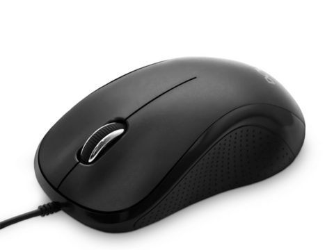Компьютерная мышь, Delux, DLM-391OUB, 3D, Оптическая, 1000dpi, USB, Длина кабеля 1,6 метра, Размер: 111,6*61,95*39мм., Чёрный