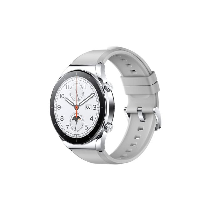 Смарт часы, Xiaomi, Watch S1, M2112W1 / BHR5560GL, Дисплей 1.43" AMOLED HD, Разрешение 466 x 466, Водонепроницаемые (5 АТМ), GPS+GLONASS, Galileo, BDS, QZSS, Батарея 470 мАч, Вес 52 гр, Серебристый