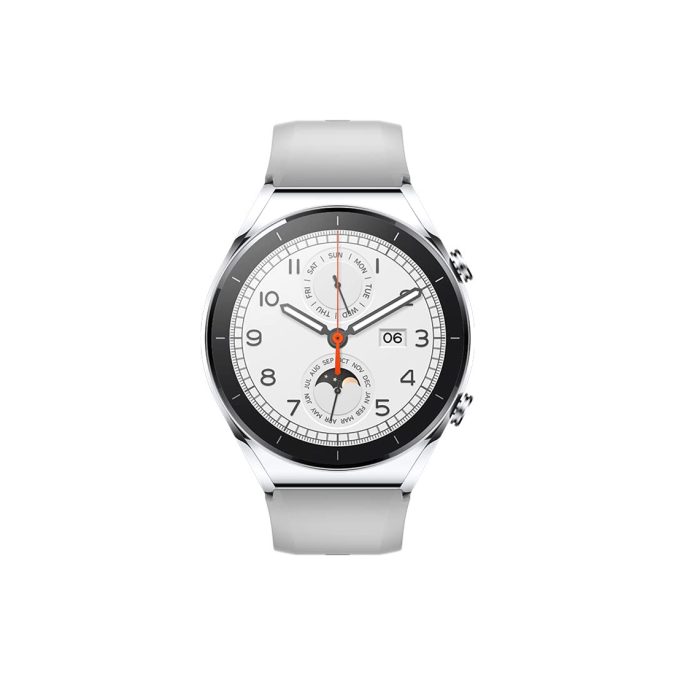 Смарт часы, Xiaomi, Watch S1, M2112W1 / BHR5560GL, Дисплей 1.43" AMOLED HD, Разрешение 466 x 466, Водонепроницаемые (5 АТМ), GPS+GLONASS, Galileo, BDS, QZSS, Батарея 470 мАч, Вес 52 гр, Серебристый