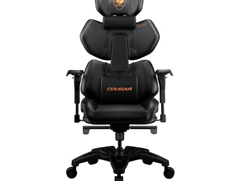 Игровое компьютерное кресло, Cougar, TERMINATOR, Hyper-Dura экокожа, (Ш)79*(Г)66.7*(В)129.5 (137.5) см, Чёрный
