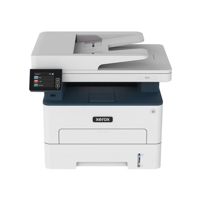 Монохромное МФУ, Xerox, B235DNI, B235V_DNI, Лазерное , А4, 34 стр./мин., Подача 251 лист, Односторонний автоподатчик документов, до 23 изобр./мин., Сенсорный дисплей 2.8", 1 ГГц CPU, 512 МБ RAM, USB 2.0, Ethernet 10/100, Wi-Fi