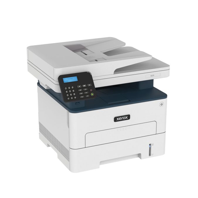 Монохромное МФУ, Xerox, B225DNI, B225V_DNI, Лазерное, А4, 34 стр./мин., Подача 251 лист, Односторонний автоподатчик документов, до 23 изобр./мин., ЖК Дисплей, 1 ГГц CPU, 512 МБ RAM, USB 2.0, Ethernet 10/100, Wi-Fi