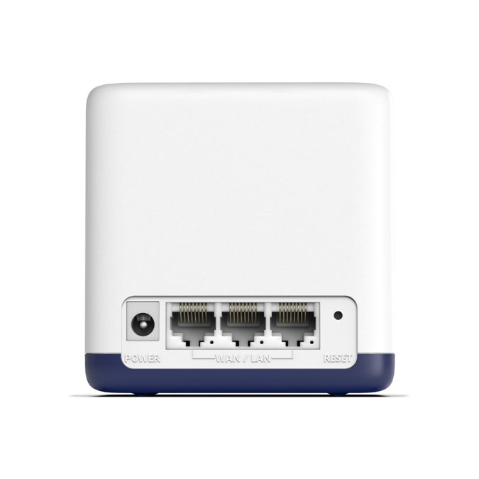 Маршрутизатор, Mercusys, Halo H50G(2-pack), Wi-Fi 5, 2,4 ГГц/5 ГГц, 802.11a/b/g/n/ac, AC1900, 3 порта 10/100/1000M WAN/LAN, Домашняя Mesh Wi-Fi система (2 модуля в комплекте)