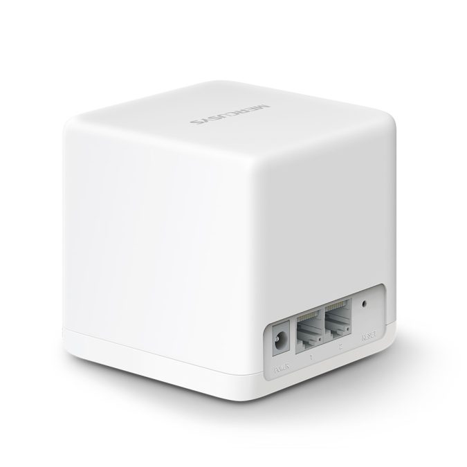Маршрутизатор, Mercusys, Halo H30G(2-pack), Wi-Fi 5, 802.11a/b/g/n/ac, 2,4 ГГц/5 ГГц, AC1300, 2 порта 10/100/1000M WAN/LAN, Домашняя Mesh Wi-Fi система (2 модуля в комплекте)